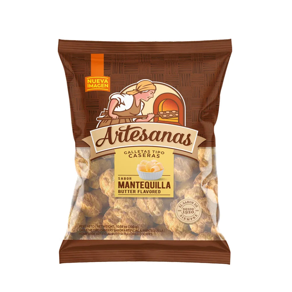 GALLETAS CASERAS DE MANTEQUILLA 300 GR ARTESANAS