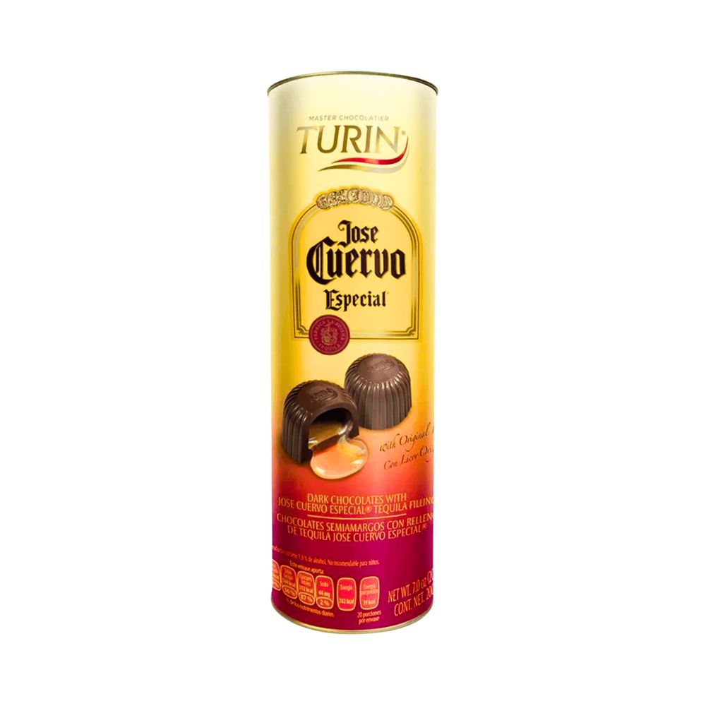 CHOCOLATE RELLENO TEQUILA JOSE CUERVO 200 GR TURIN