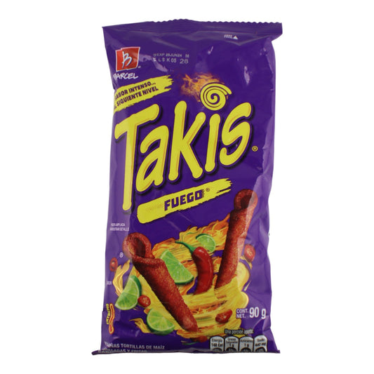 TORTILLAS FUEGO CON LIMON 90 GR TAKIS