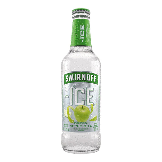 CERVEZA GREEN APPLE BITE ICE BOTELLA DE VIDRIOR 350 ML SMIRNOFF