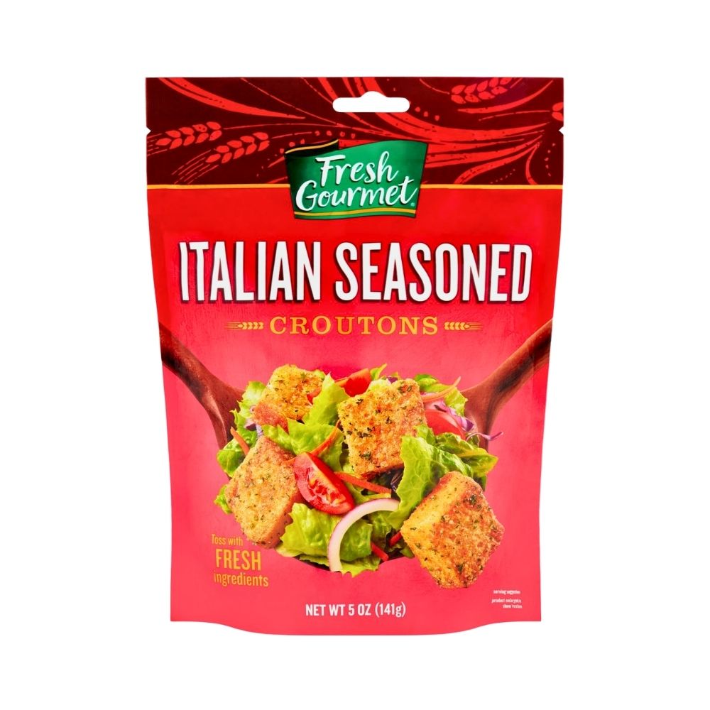 ITALIAN SEASONED CROUTONS 5 OZ FRESH GOURMET