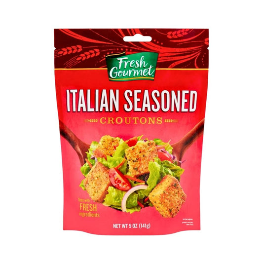 ITALIAN SEASONED CROUTONS 5 OZ FRESH GOURMET