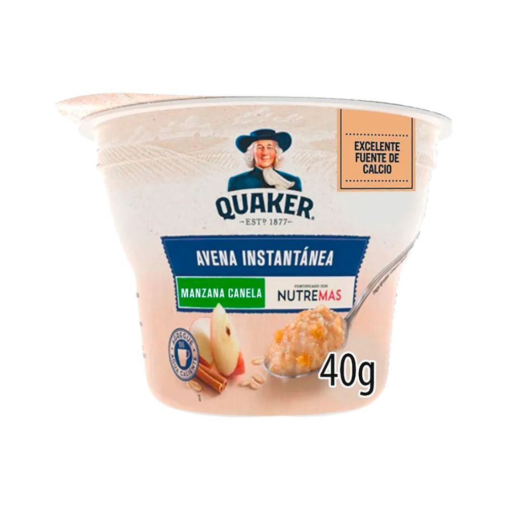 AVENA INSTANTANEA MANZANA CANELA 45GR QUAKER