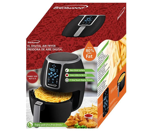 4QT DIGITAL AIR FRYER BLACK BRENTWOOD
