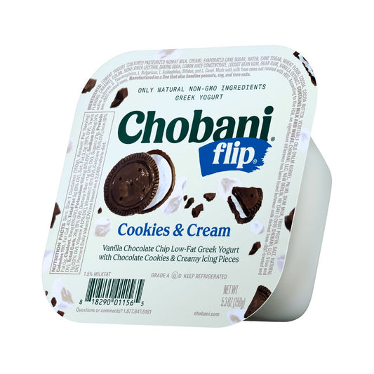 YOGURT GREEK FLIP COOKIES & CREAM 128 GR CHOBANI