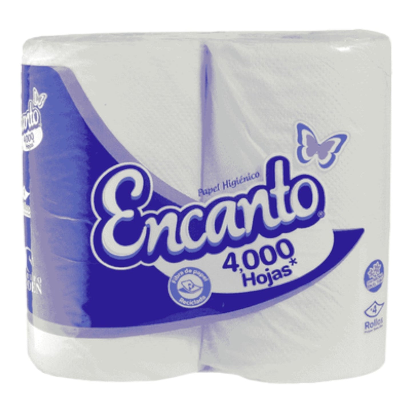 PAPEL HIGIENICO 1000CHOJAS 4 ROLLOS ENCANTO