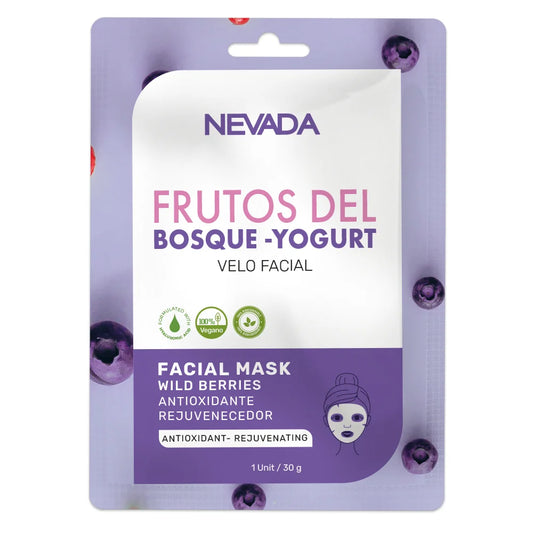 VELO FACIAL FRUTOS DEL BOSQUE YOGURT NEVADA