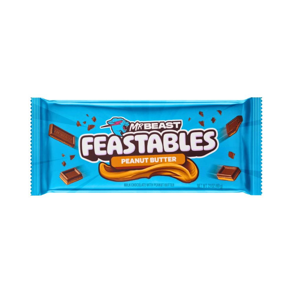 PEANUT BUTTER CHOCOLATE 60 GR MR BEAST FEASTABLES