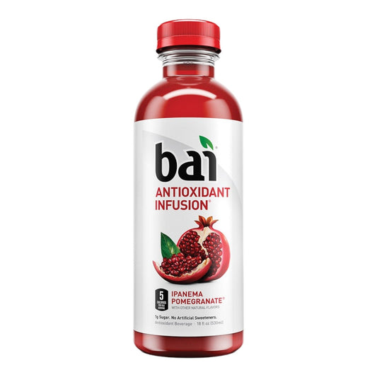 BAI BEBIDA ANTIOXIDANT INFUSION IPANEMA POMEGRANATE 18 OZ BAI