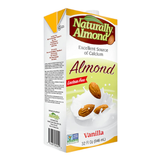 BEBIDA DE ALMENDRA VAINILLA 32 OZ NATURALLY ALMOND