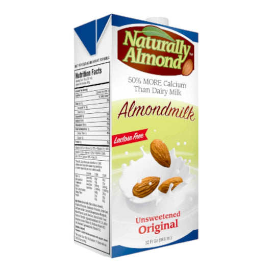 BEBIDA DE ALMENDRA SIN AZUCAR 32 OZ NATURALLY ALMOND