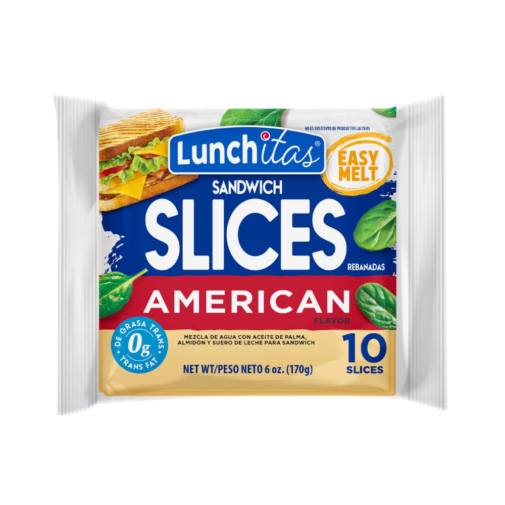 QUESO SANDWICH AMERICAN 10 SLICES LUNCHITAS