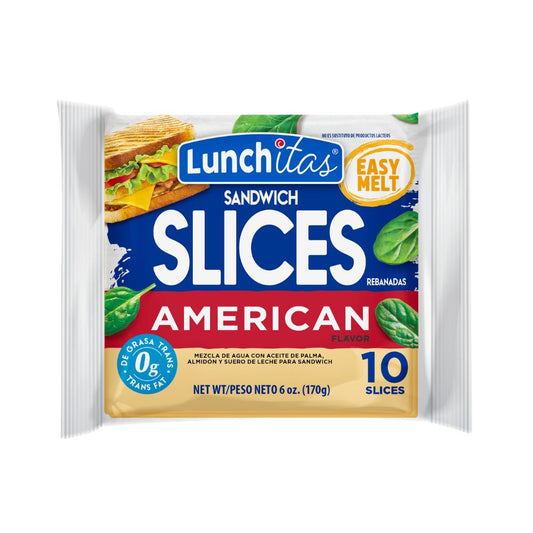 QUESO SANDWICH AMERICAN 10 SLICES LUNCHITAS