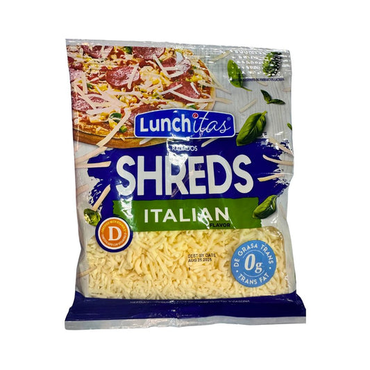 QUESO SHREDS ITALIAN FLAVOR  226 GR LUNCHITAS