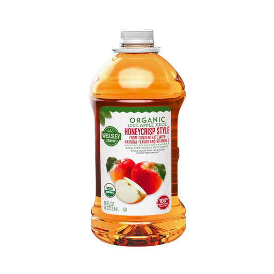 JUGO ORGANICO DE MANZANA 96 OZ WELLSLEY FARMS