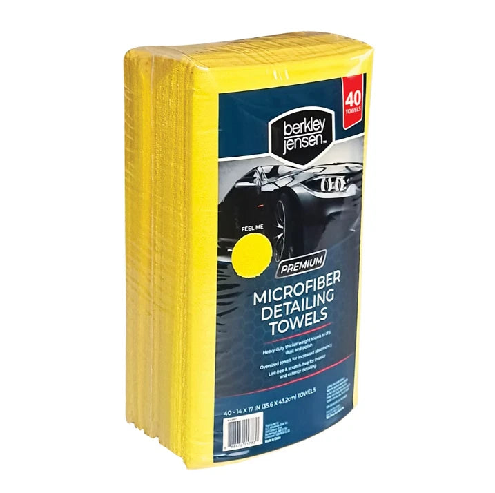 PREMIUM MICROFIBER DETAILING TOWELS BERKLEY & JENSEN