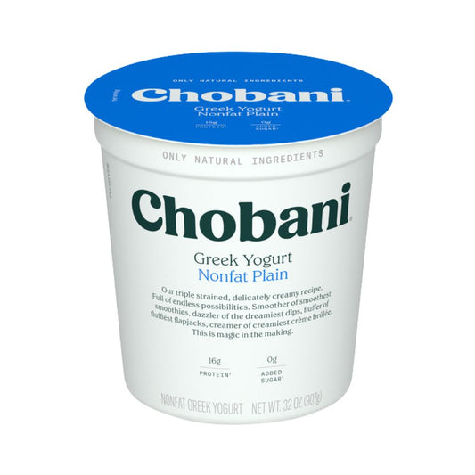 YOGURT GRIEGO NONFAT PLAIN 32 OZ CHOBANI