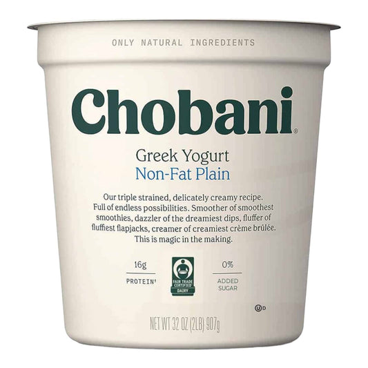 YOGURT GRIEGO NONFAT PLAIN 32 OZ CHOBANI