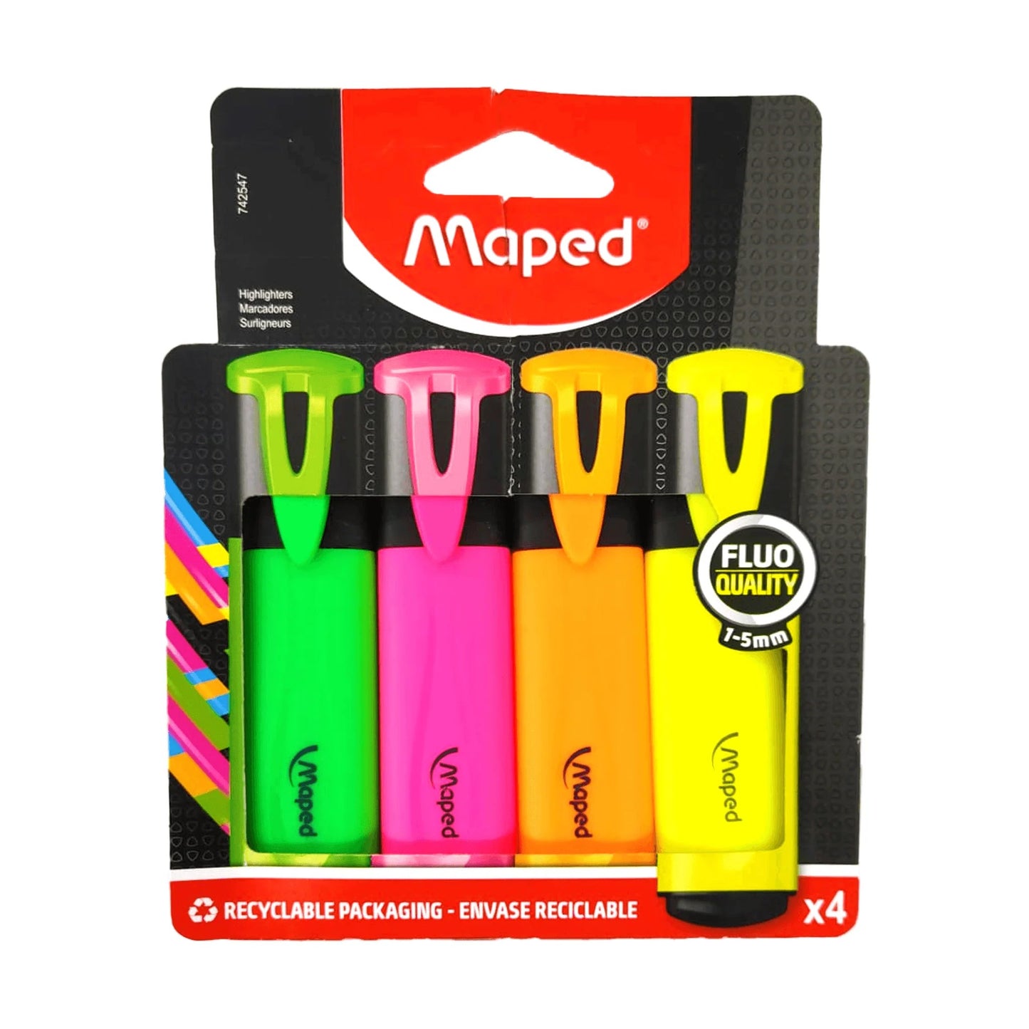 RESALTADORES FLUOPEP NEON 4UND MAPED