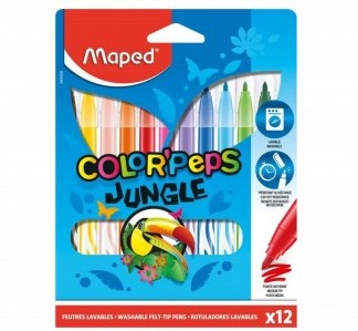 MARCADORES COLOR PEPS JUNGLE 12 UND MAPED