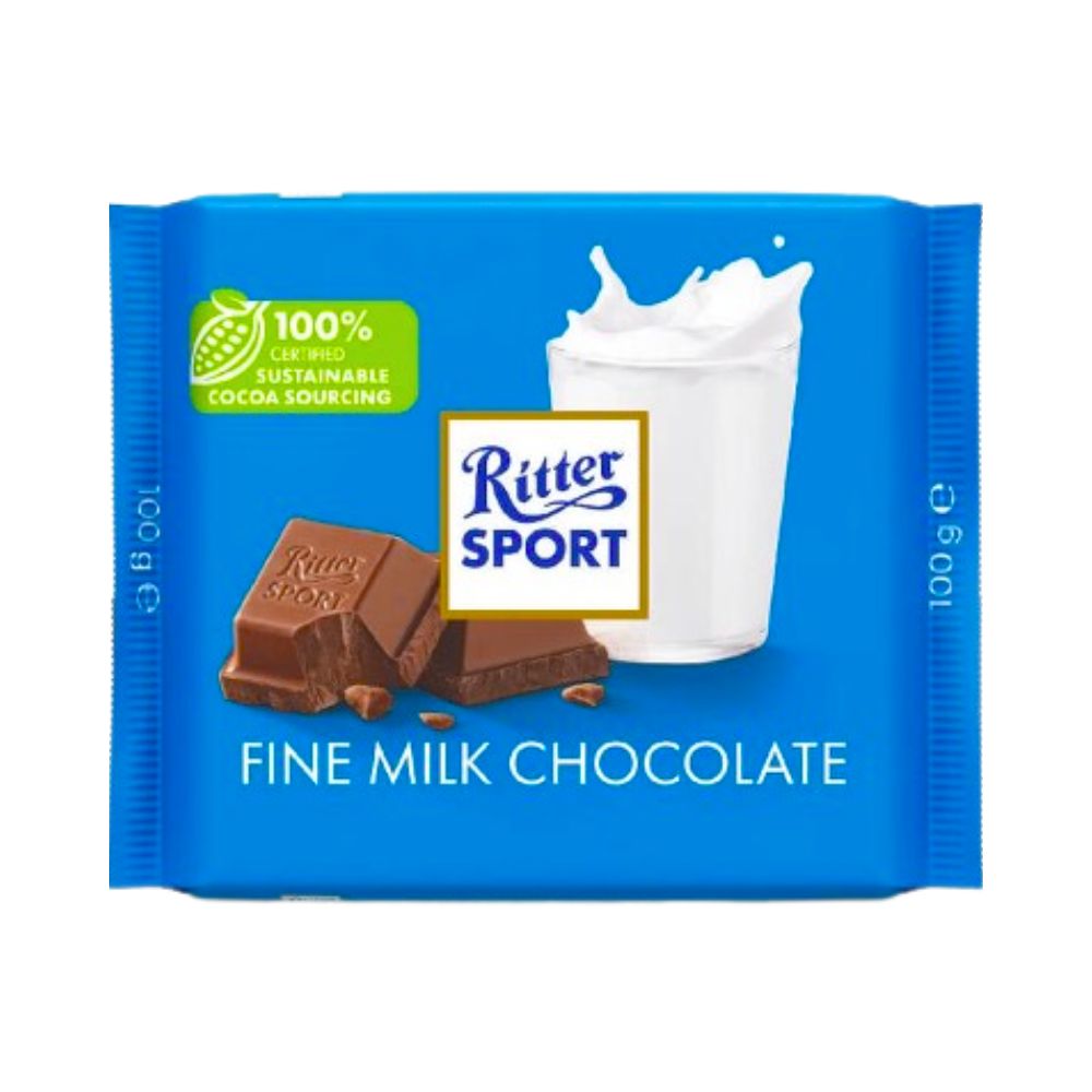 CHOCOLATE MILK 100 GR RITTER SPORT