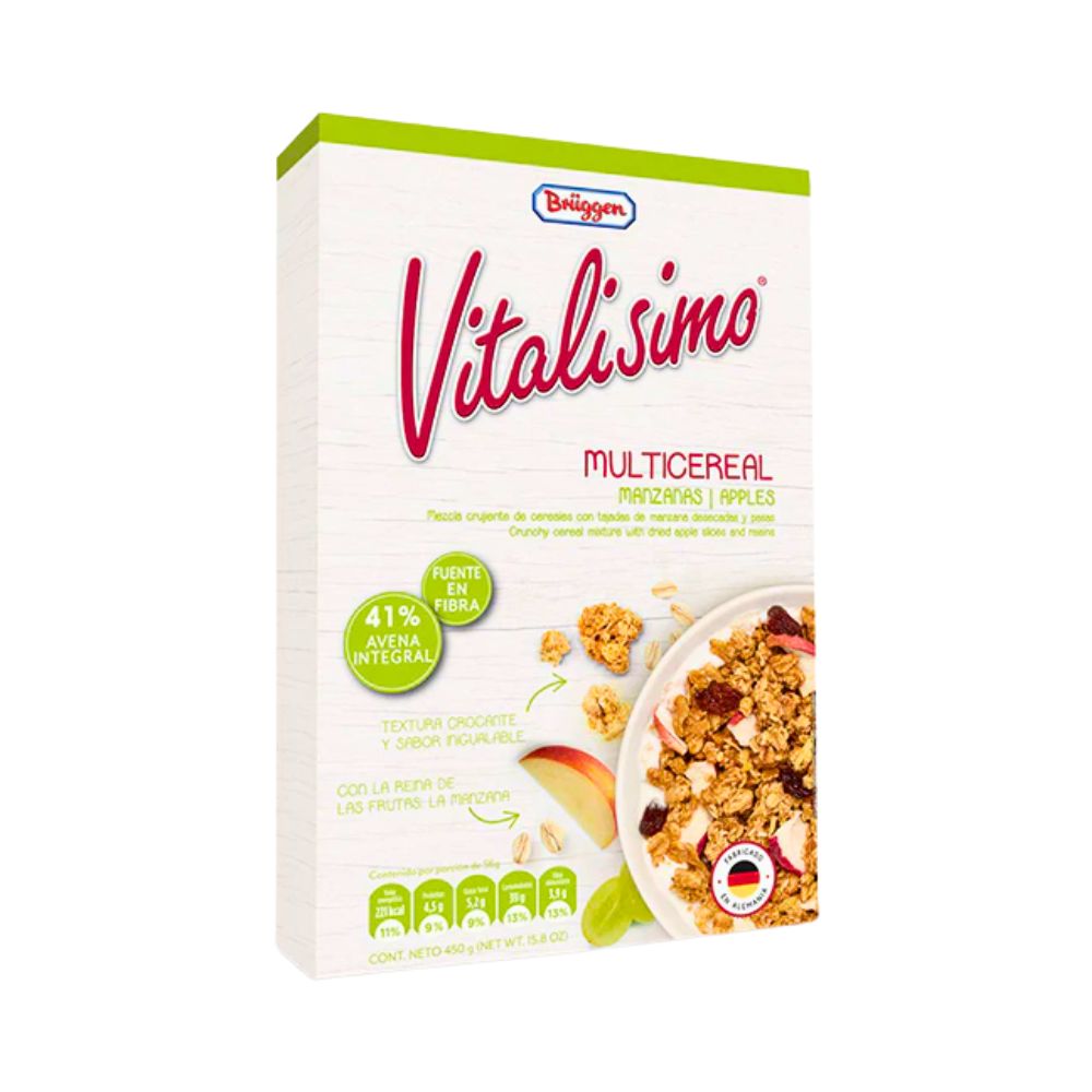 MULTICEREAL MANZANA 450GR VITALISIMO