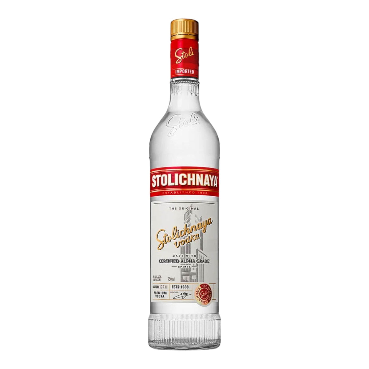 VODKA STOLICHNAYA 40% DE ALCOHOL 750 ML STOLICHNAYA
