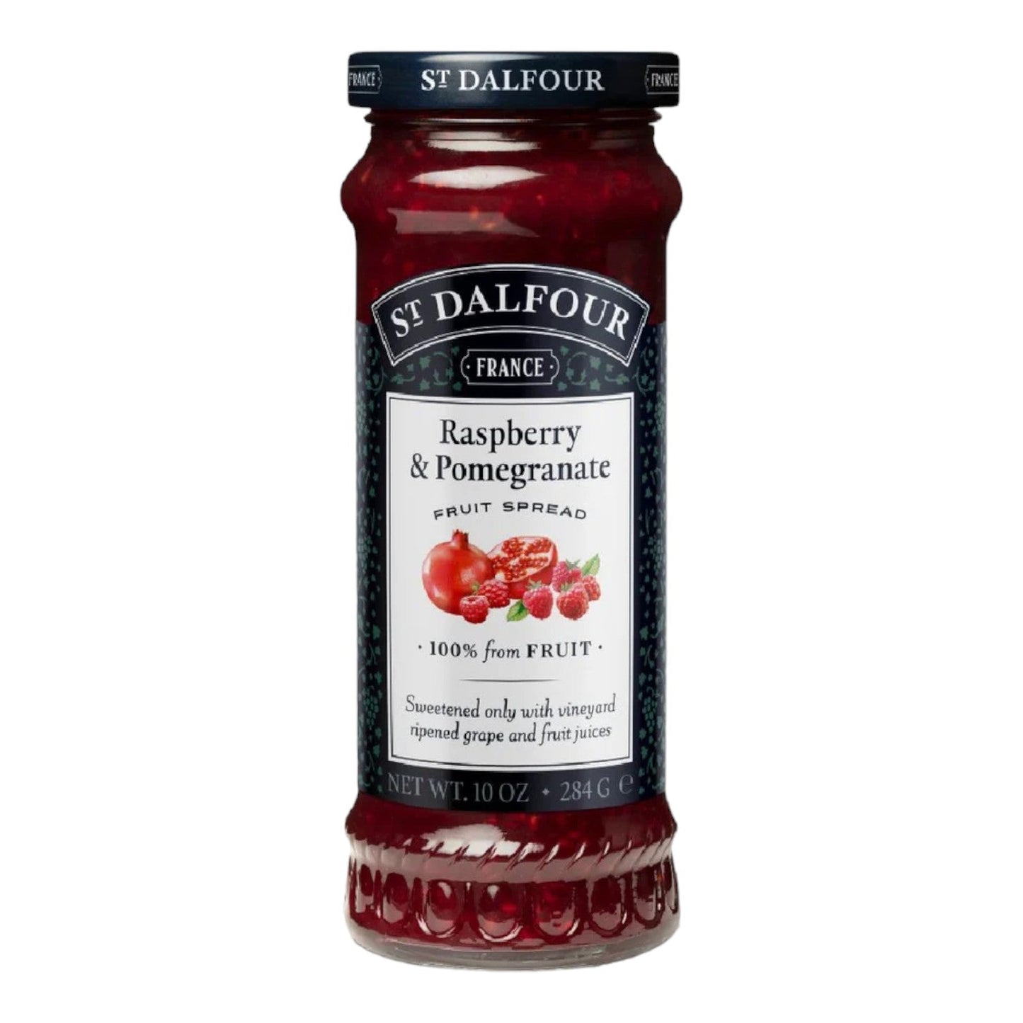 RASPBERRY & POMEGRANATE EXTRA FRUIT JAM 284 GR ST.DALFOUR