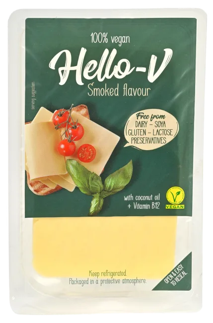 QUESO AHUMADO VEGANO HELLO-V  140gr - KOLIOS