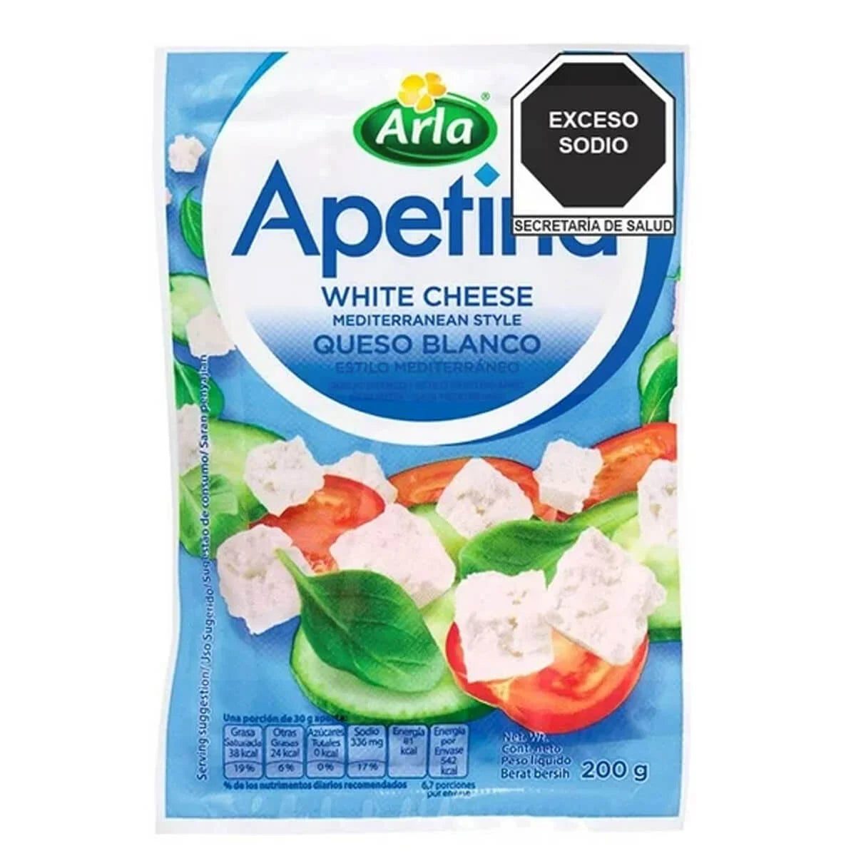 QUESO FETA BLOQUE 200 GR APETINA
