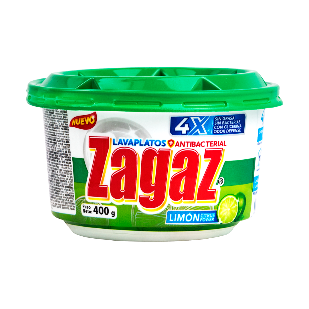 LAVAPLATOS ANTIBACT.CITRUS LIMON 400 GR ZAGAZ