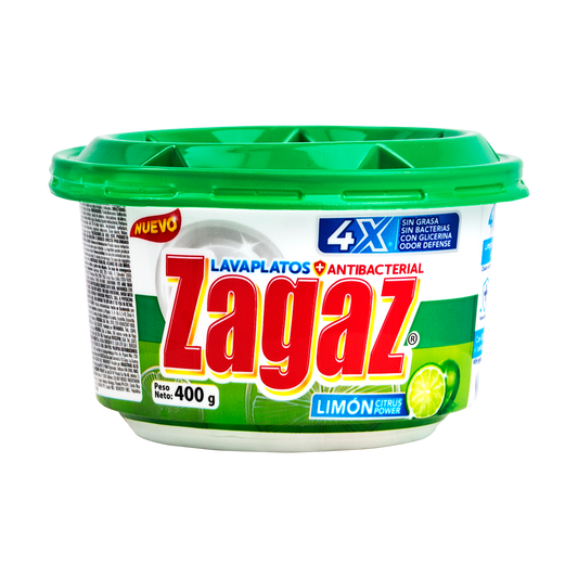 LAVAPLATOS ANTIBACT.CITRUS LIMON 400 GR ZAGAZ