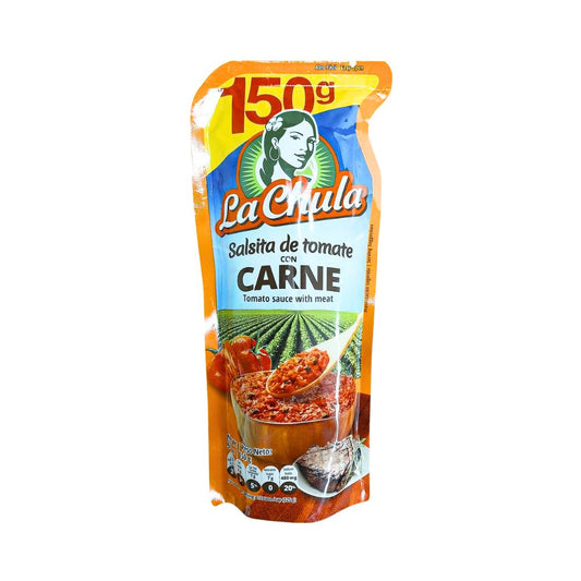 SALSITA DE TOMATE CON CCARNE 150 GR LA CHULA