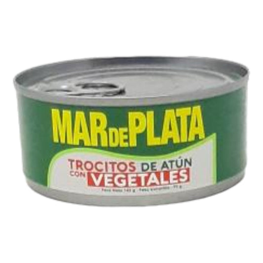 ATUN EN TROZOS CON VEGETALES 140 GR MAR DE PLATA