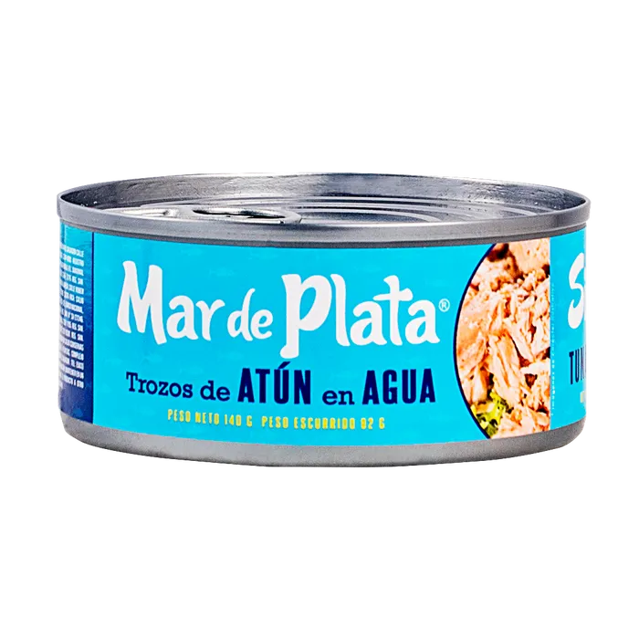 ATUN TROCITOS EN AGUA 140GR MAR DE PLATA
