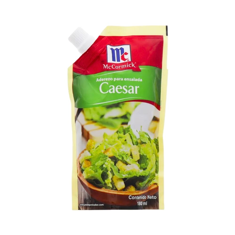 ADEREZO PARA ENSALADA CAESAR 180 ML MC CORMICK