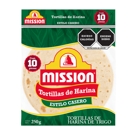 TORTILLA DE TRIGO PEQUEÑA 250 GR MISSION