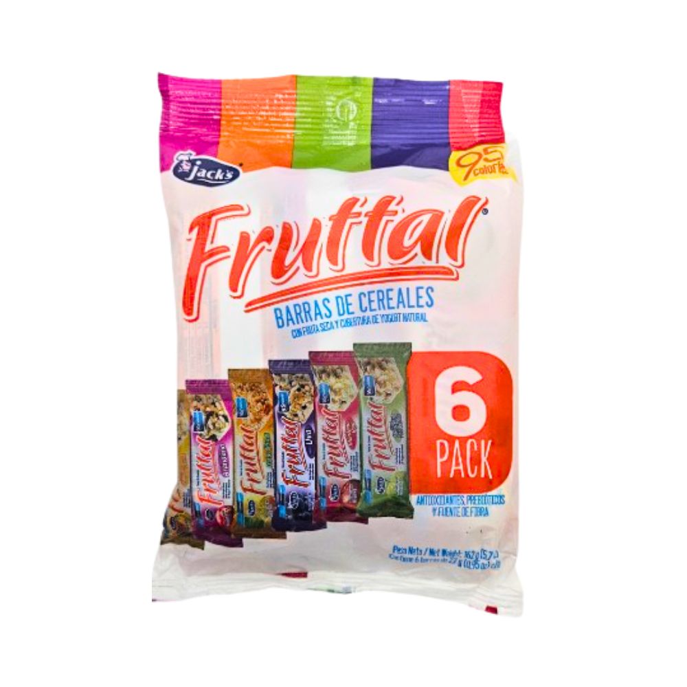 BARRA CEREAL FRUTAS SURTIDAS 162GR JACK'S