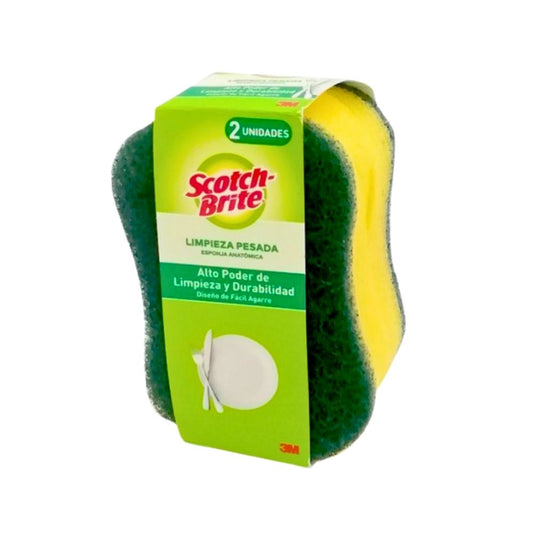 ESPONJA DOBLE USO 2PK  SCOTCH BRITE *3M*