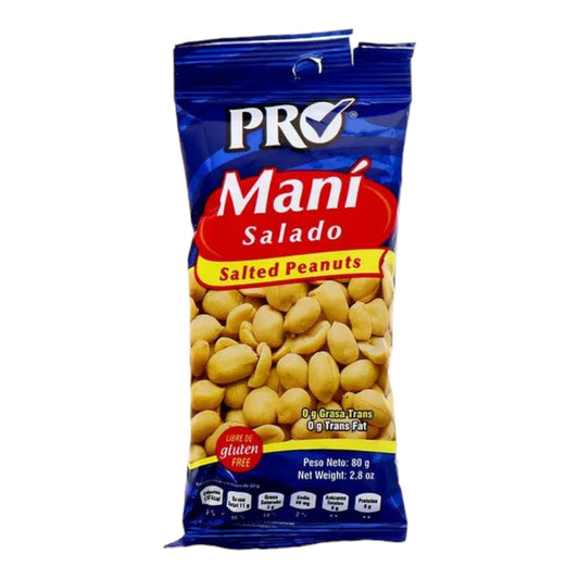 MANI SALADO 80 GR PRO SNACKS