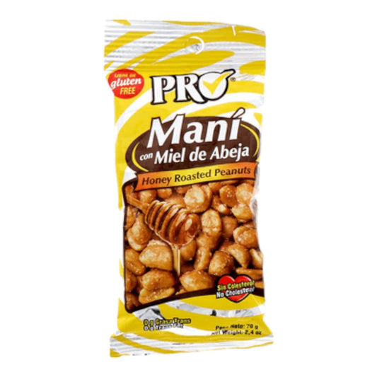 MANI MIEL DE ABEJA 70 GR PRO SNACKS