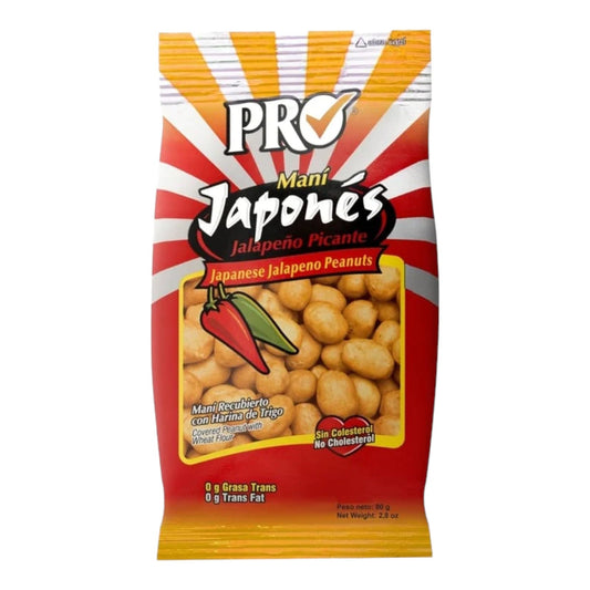 MANI JAPONES JALAPENO 80 GR PRO SNACKS