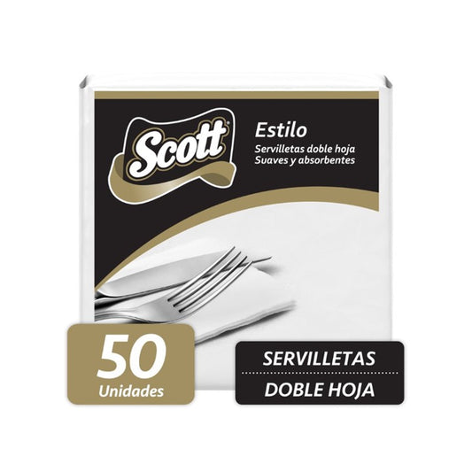SERVILLETAS BLANCAS 50 UN SCOTT