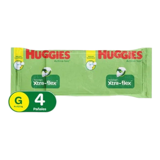 PANAL DESECHABLE ACTIVE SEC G 4 UN HUGGIES