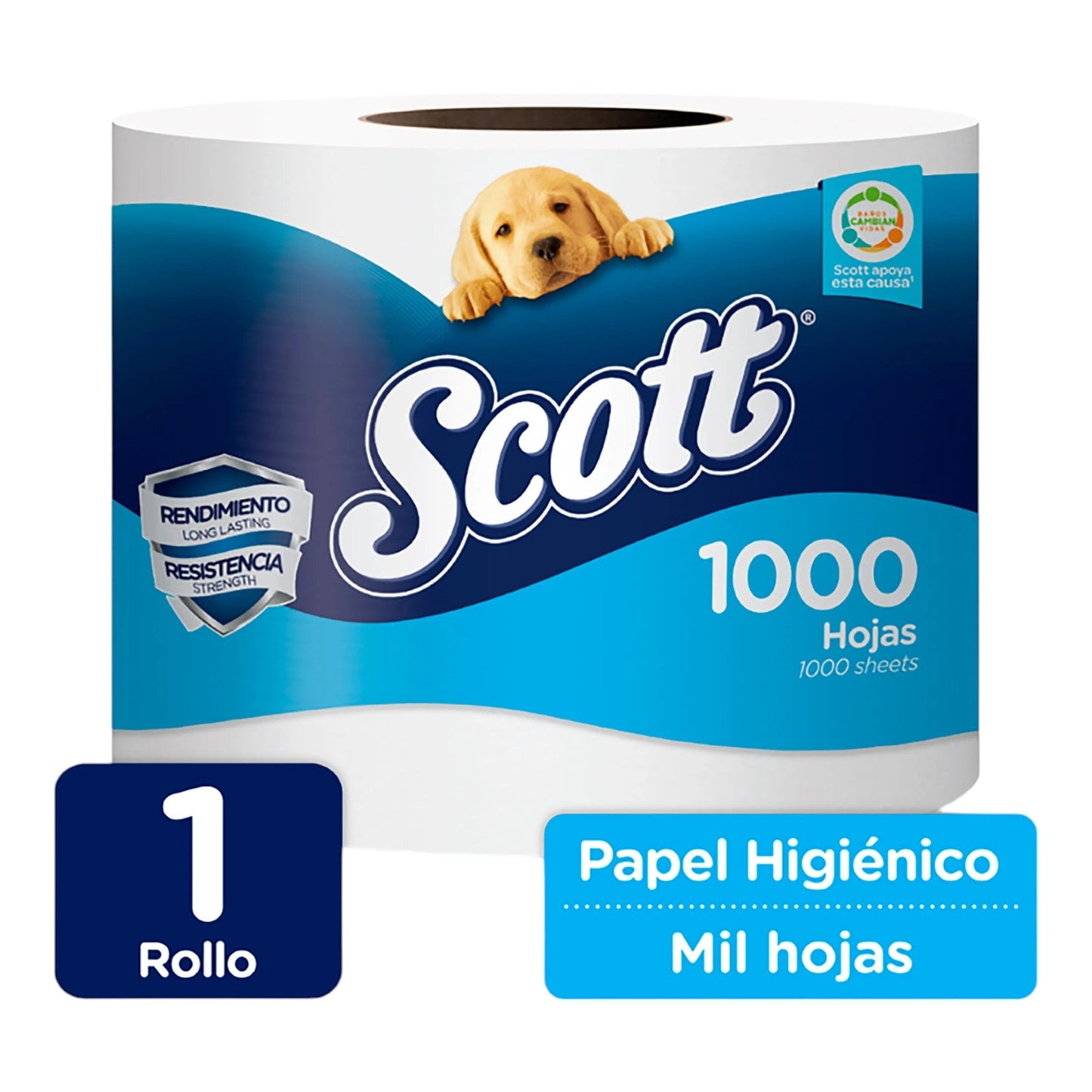 PAPEL HIGIENICO 1000 HOJAS 1 UN SCOTT