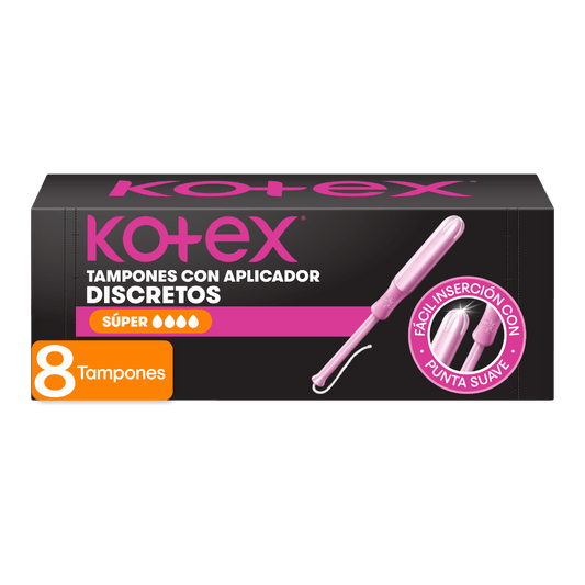 TAMPONES APLICADOR SUPER 8 UND KOTEX