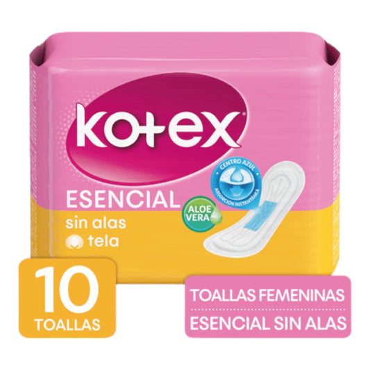 TOALLA SANITARIAS SIN ALAS 10 UN  KOTEX