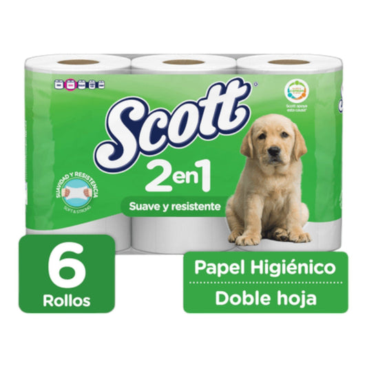 PAPEL HIGIENICO DOBLE HOJA 245 GR SCOTT