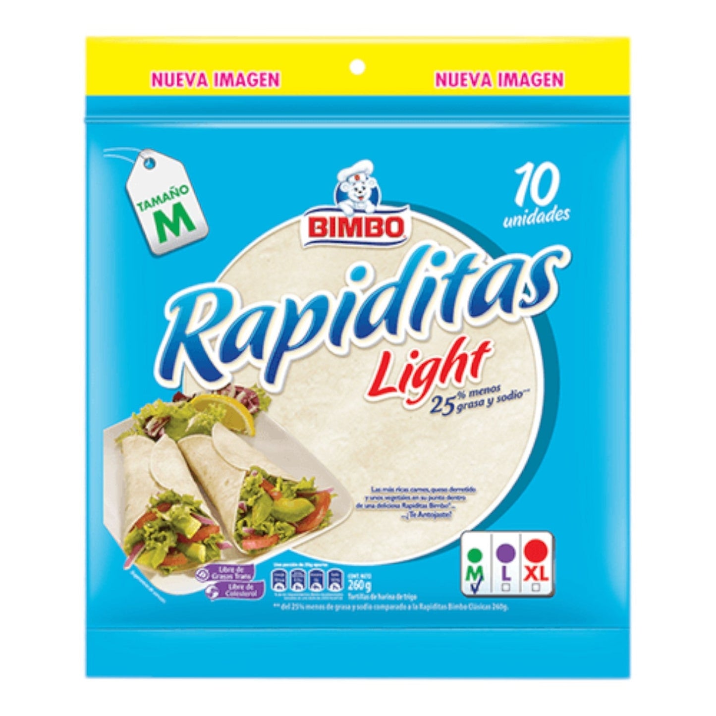 RAPIDITAS LIGHT 250 G BIMBO