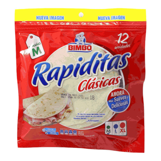 RAPIDITAS 12 PIEZAS 300 GR BIMBO